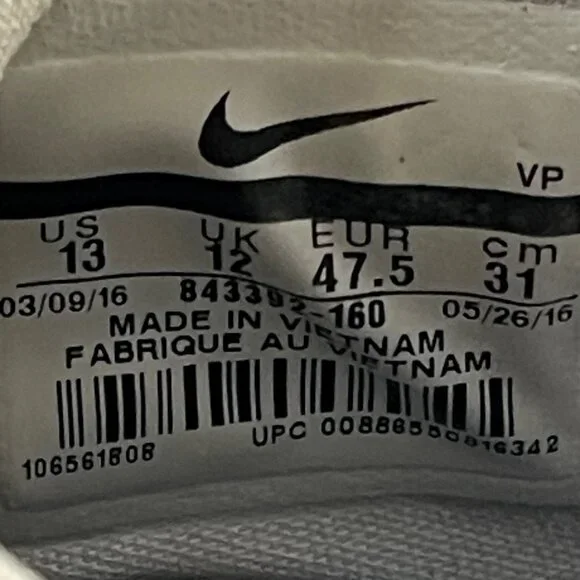 Nike KD 9 USA 843392-160 Men’s Size 13 White Red Blue Basketball Shoes No Box - Picture 11 of 15